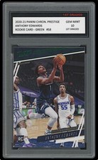 ANTHONY EDWARDS 2020 PANINI CHRONICLES PRESTIGE GREEN 1ST GRADED 10 ROOKIE CARD 