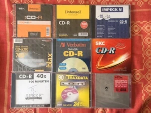 9x CD-R NEU OVP verschiedene Hersteller Intenso, Verbatim, Traxdata, SKC, blax,  - Bild 1 von 1
