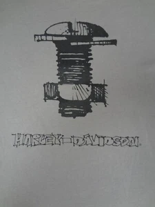 HARLEY-DAVIDSON WILLIE DAVIDSON BOLT LOGO GRAY 2XL T-SHIRT H956 - Picture 1 of 4