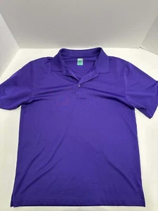 Polo de golf Pro Tour para hombre transpirable que absorbe la humedad cuello púrpura mediano - Imagen 1 de 5