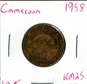 Coin Cameroon (French) 10 Francs 1958 KM11 - Picture 1 of 3