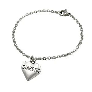 Charm Bracelet For Ladies Medical ID Diabetes Epilepsy Mental Health Caitlin - Picture 1 of 28