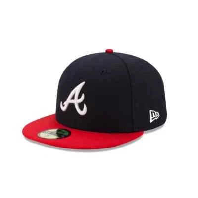 Authentic New Era MLB On-Field 59Fifty Fitted Cap Atlanta Braves Navy/Red - Image 1 of 4