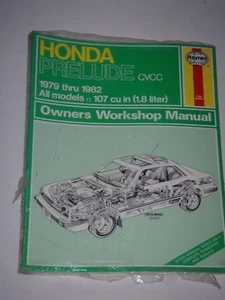 Haynes Owners Workshop Manual - Honda Prelude CVCC-1979 - 1982 - #601 Softcover - Bild 1 von 3