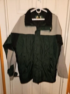 CABELAS HOODED JACKET, SZ. L. WATER RESISTANT, MULTI-POCKET, DRAW WAIST, UNISEX - Picture 1 of 5