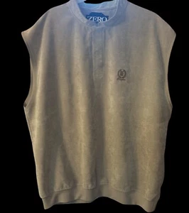 Vintage Zero Restriction Vest Mens 2XL Beige Sleeveless Vest Pullover Golf USA - Picture 1 of 9