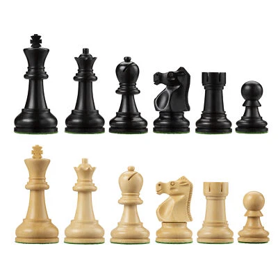 Bobby Fischer (Reg. U.S. Pat. & Tm. Off.) Ultimate Chess Pieces Ebonized/Boxwood - Image 1 of 4