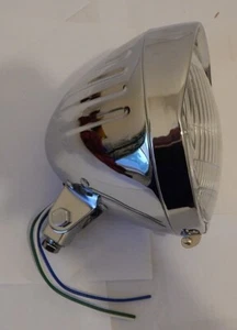 Harley Chrome Springer Headlight 6-1/2 " Halogen 80-04 Softail/FXWG/Springers - Picture 1 of 3