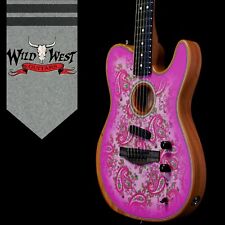 Fender American Acoustasonic Telecaster Ebony Fingerboard Pink Paisley 5.30 LBS