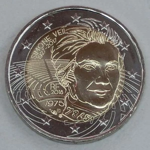 2 Euro Gedenkmünze Frankreich 2018 Simone Veil unz. - Bild 1 von 1