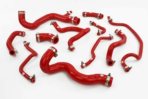 Silicone Radiator Coolant Hoses fits Vauxhall Astra VXR MK5 Zafira Stoney Red - Picture 1 of 4