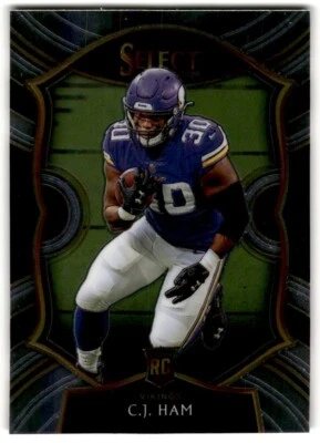 2020 Panini Select C.J. Ham #37 Minnesota Vikings - Image 1 of 2