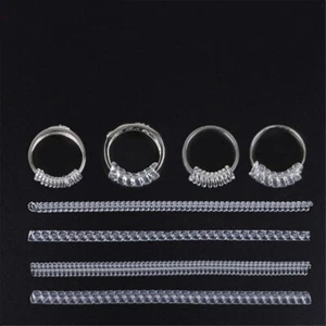 4 Pcs Guard Tightener Resizing Tools Ring Size Spiral Base Bands Jewelry Finding - Picture 1 of 17