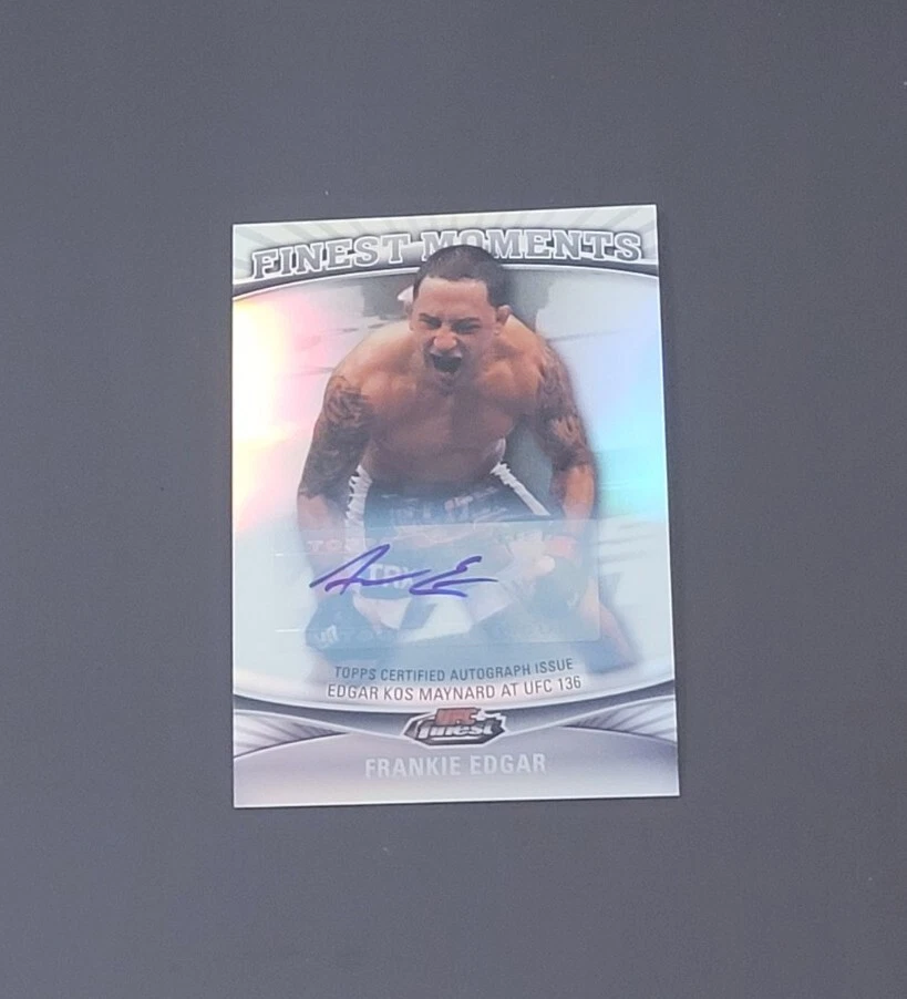 2012 Topps UFC Finest FRANKIE EDGAR AUTOGRAPH - FINEST MOMENTS REFRACTOR AUTO