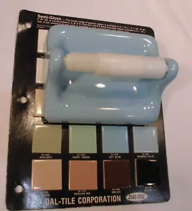 Himmelblau: Keramik Toilettenpapier Halter & weiße Rolle: glänzend NEU AUF LAGER - Bild 1 von 8