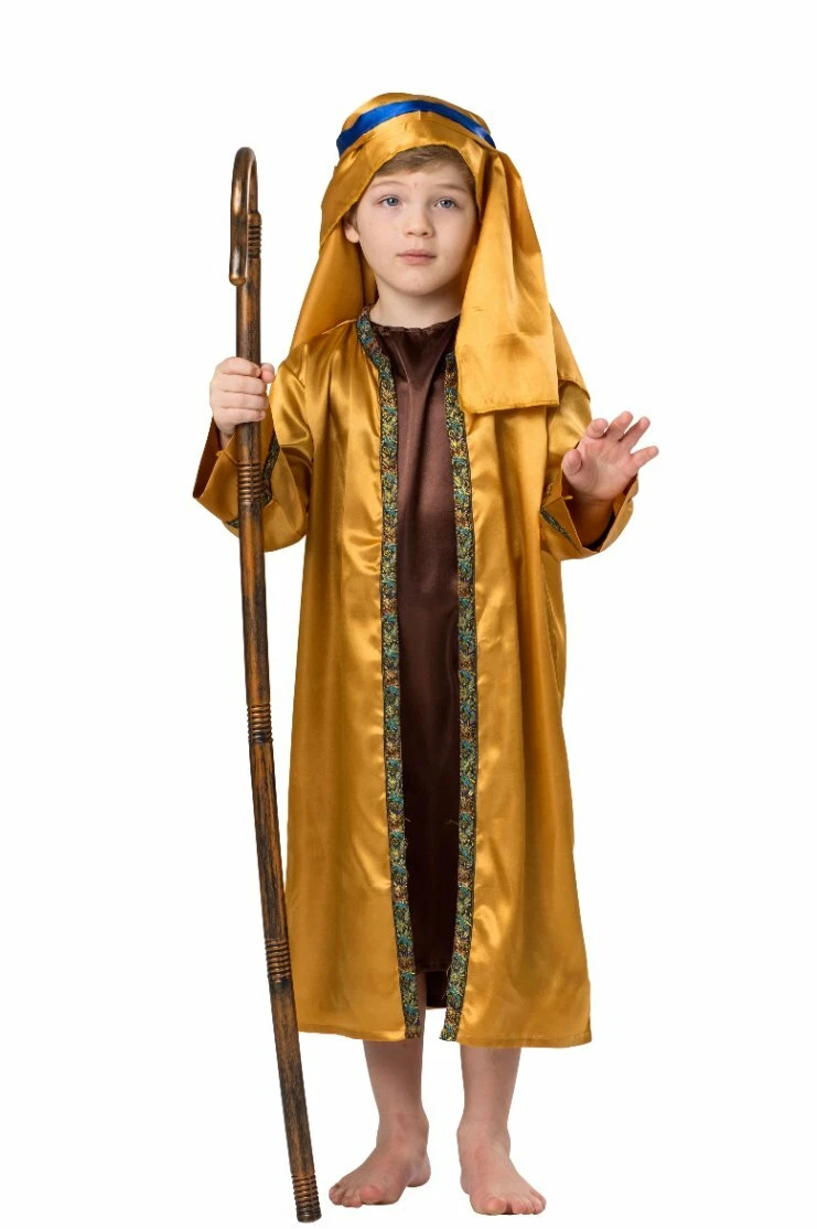 Smiffys Herren Schäfer Kostüm – Inkl. Robe & Kopfbedeckung, Größe M, Polyester