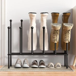 Metal Boot Rack for 6 Pairs Invertered Shoe Rack Organizer for Entryway Closet - Picture 1 of 11