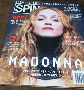 MADONNA on Cover & Within USA SPIN Magazine. April 1998. Free UK Post - Picture 1 of 4