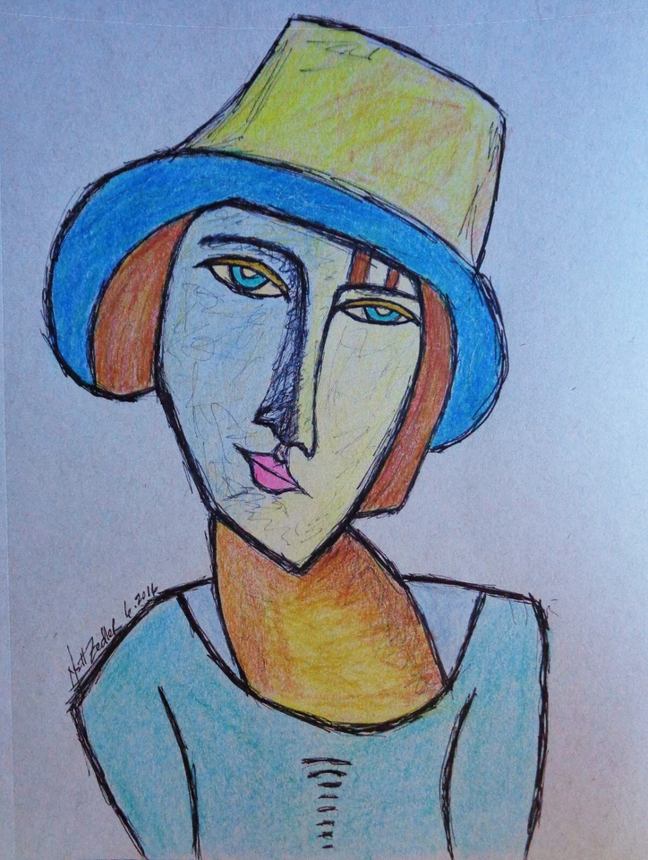 黄色帽子女士 || 原装 || Matt Zedler Masterwork 系列 || 500.00 美元 — 第 1/1 张图片