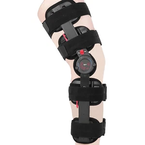 Hinged ROM Knee Brace Leg Brace Adjustable Post Op Knee Immobilizer Protector fo - Picture 1 of 7