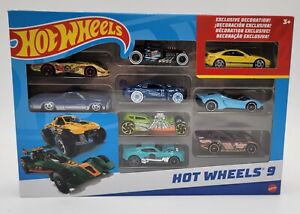2023 - Hot Wheels 9 Pack - Contains Exclusive Yellow Nissan Z 300 - New In Box