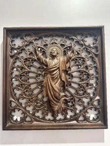 Our Lord Jesus religious housewarming gift wooden handmade gift home decor - Picture 1 of 5