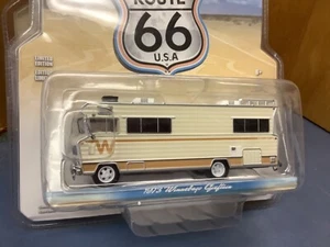 Greenlight 1973 Winnebago Cheiftain Route 66 edición limitada 2017 nuevo en paquete - Imagen 1 de 3