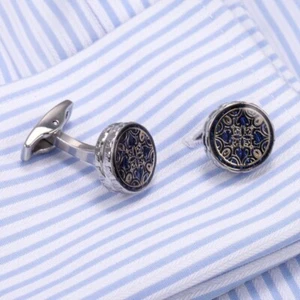 1 Pair French Style Cufflinks for Shirt Cocktail Suit cufflinks Elegant Cufflink - Picture 1 of 5
