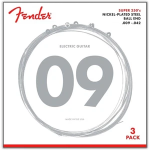 Fender 250L Super 250 Nickel-Plated Steel Electric Guitar Strings 3-Pack - Picture 1 of 1