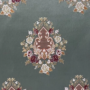 Motif Damask Jacquard Fabric, 54" Wide, for Upholstery Chair Window Sold by Yard - Picture 1 of 10