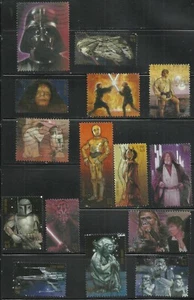 USA Stamps: 2007 Star Wars, SC 4143 a - o, Complete Set (15) Used, Off Paper - Picture 1 of 1