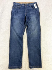 Duluth Trading DuluthFlex Ballroom Relaxed Fit Jeans Mens 36x36 Washed Denim New - Picture 1 of 10