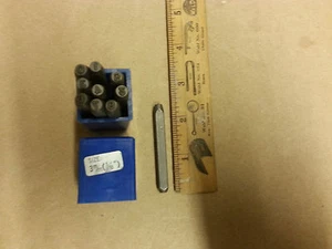 Juego de estampillas con número de acero nuevo de lote antiguo #109T - Imagen 1 de 1