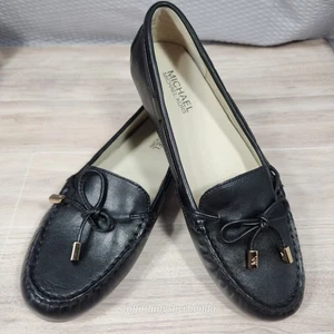 Nuevo Sin Caja Michael Kors Daisy Mocasines Negros Mocasines Damas Planos Talla 7M - Imagen 1 de 8