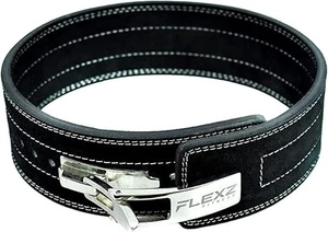 Flexz Fitness Palanca Levantamiento de Pesas Cinturón de Cuero Levantamiento de Pesas Gimnasio XL NEGRO - Imagen 1 de 6
