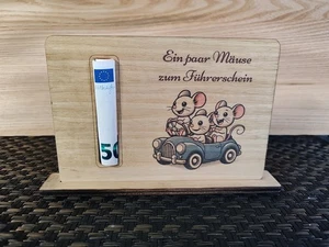 Geldgeschenk Führerschein Geld zum Führerschein Fahrprüfung Geld schenken - Bild 1 von 6