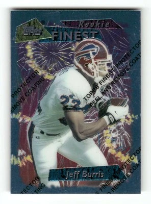 1995 Topps Finest #9 Jeff Burris NM Near Mint Bills BXCP17 - Image 1 of 2