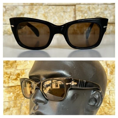 6200 Persol Ratti Vintage Sunglasses Meflecto Rare Wide Arms 1960's 51mm Size - Image 1 of 4