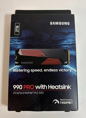 Samsung 990 PRO 2TB M.2 NVMe Internal SSD with Heatsink - Image 1 of 3