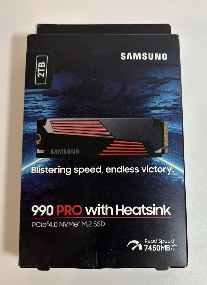 Samsung 990 PRO 2TB M.2 NVMe Internal SSD with Heatsink - Image 1 of 3