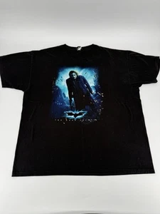 Vintage Batman The Dark Knight Joker Movie Promo T-shirt Black Size XXl 2Xl Mens - Picture 1 of 9