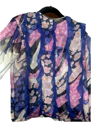 Blusa colorida de seda Pucci Foto 1 de 4