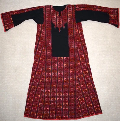Palestino Beduino Thobe - Vestido Tatreez Bordado a Mano - Vestido Abaya Kaftan - Imagen 1 de 4