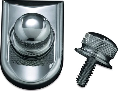 Комбинированная крышка сиденья Kuryakyn и винт для большого пальца руки хромированные - Изображение 1 из 3