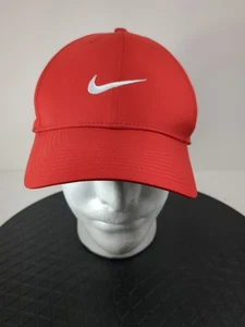 NIKE Dri-Fit Club Cap Adult Unisex Training Red Hat Size L/XL - Picture 1 of 7