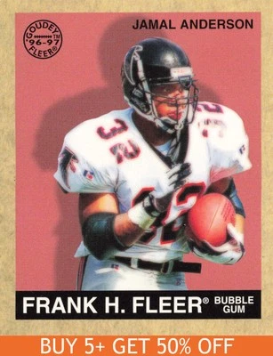 Jamal Anderson #78 1997 Fleer Goudey Atlanta Falcons Football - Image 1 of 2