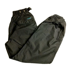 Pantalones de nieve elegantes de nailon negros pequeños Columbia Sportswear vintage para mujer - Imagen 1 de 10