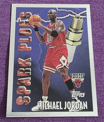 Свечи зажигания Michael Jordan 1995-96 Topps #SP2 Chicago Bulls HOF MJ AIR  - Изображение 1 из 3