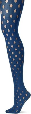 Hue Women's Sheer Dot Tights W/control Top, Ink Blue Small H4"-10 5"7 95-140lbs - Image 1 of 2