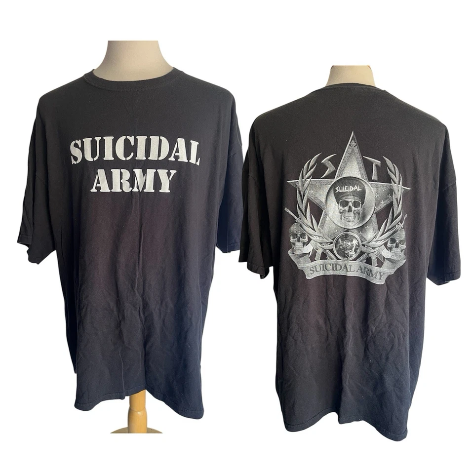 SUICIDAL TENDENCIES ARMY Official Men's Vintage 90s Venice Punk T-Shirt Size 3XL - Image 1 of 4
